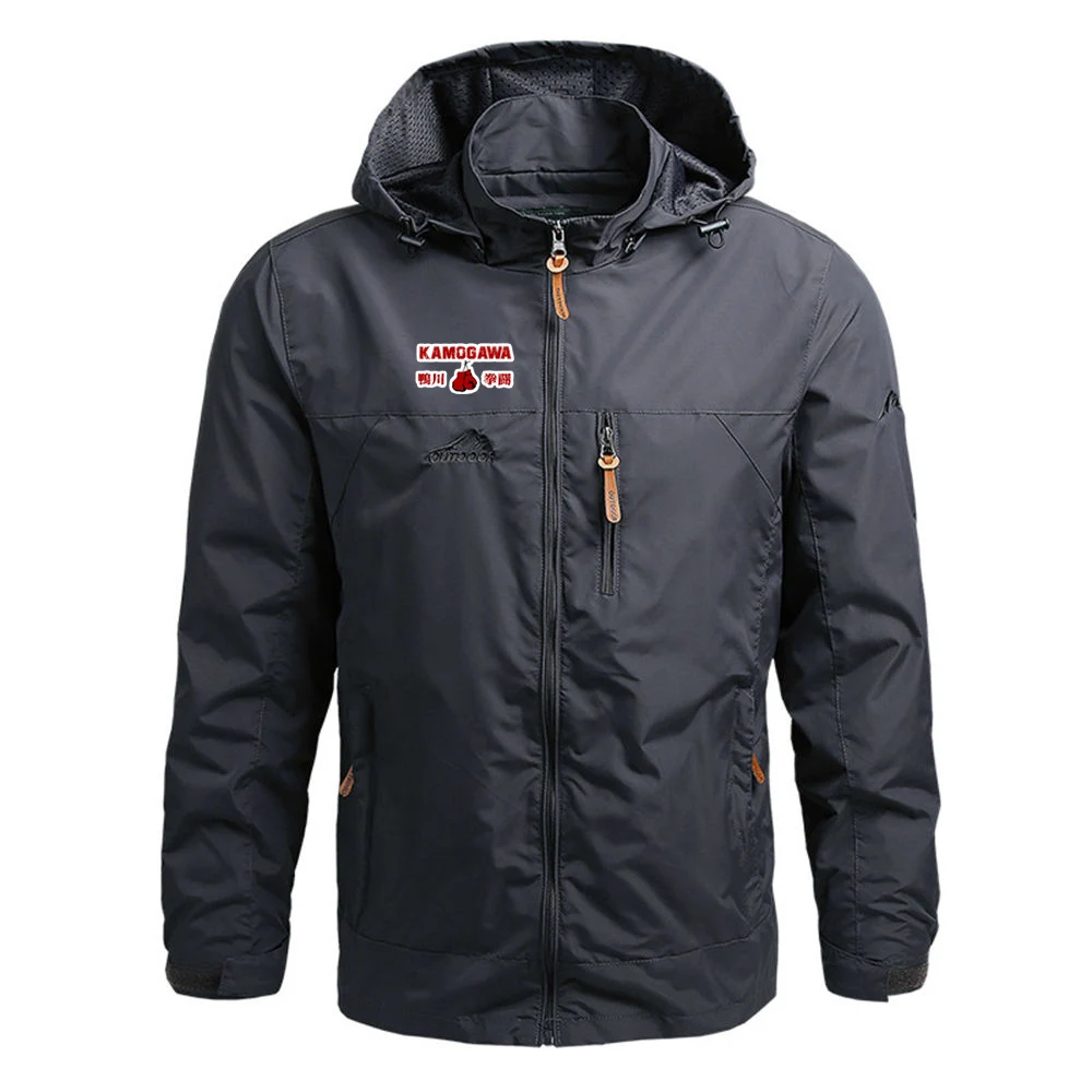 

Hajime No Ippo Kamogawa Boxing Gym 2025 Spring Autumn Windproof Jacket Men's High Street Cardigan Zip Windbreaker Coat