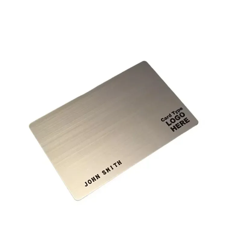 Customized High-end Frosted Metal Membership Card   Vip Member Metal Business Card