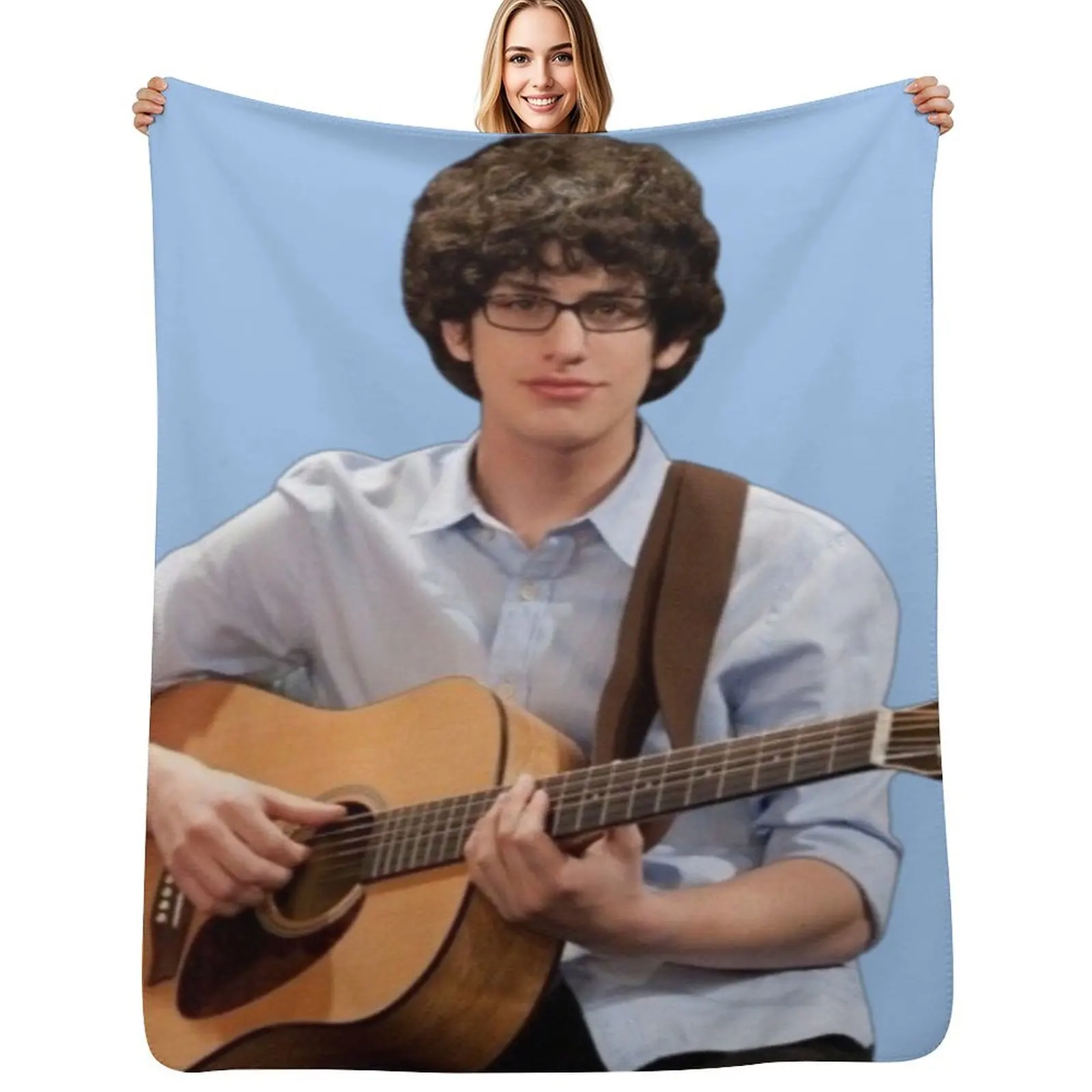 

Robbie Victorious Throw Blanket Travel Size Cozy Blanket for Plane Train