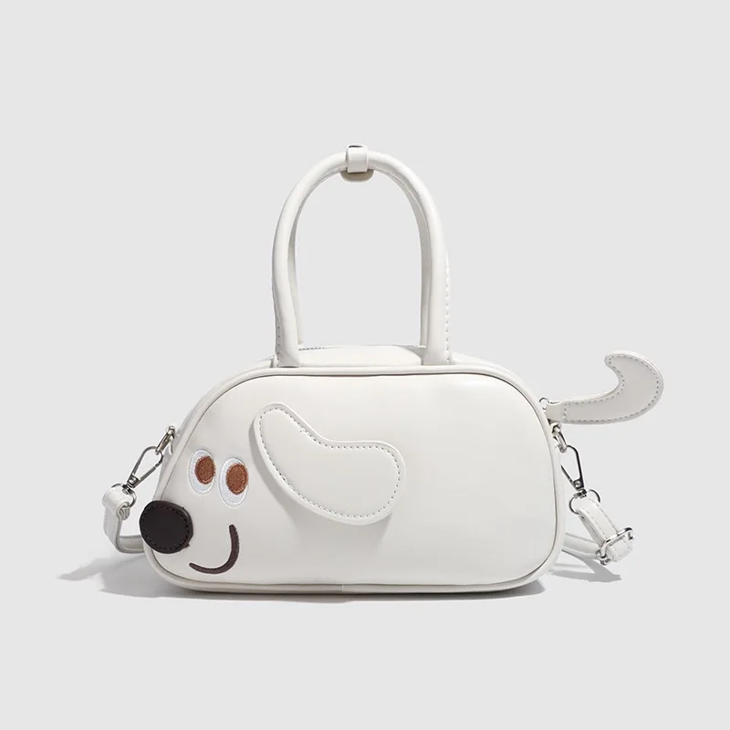 2026 New Fashion Women Commuter Handbag Cute Puppy Crossbody Bag Versatile Simple Style Shoulder Bag