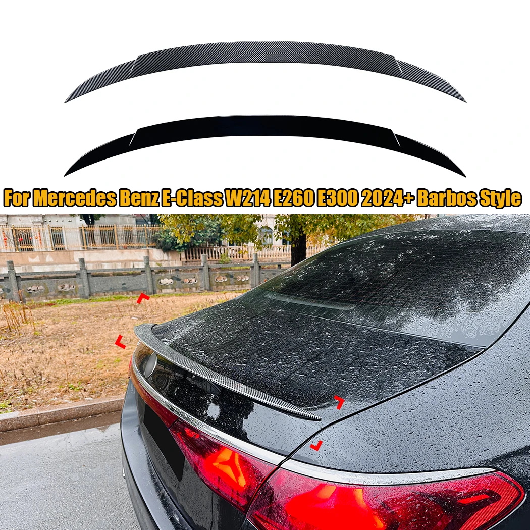 

For Mercedes Benz E-Class W214 E260 E300 2024+ Barbos Car Tail Wings Fixed Wind Spoiler Rear Wing Auto Decoration Accessory