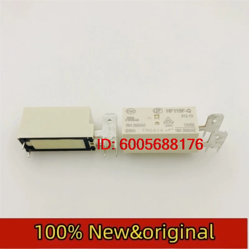 10PCS Hongfa Relay HF115F-Q-012-1D One set of normally closed 20A250VAC vertical structure Original & Brand New