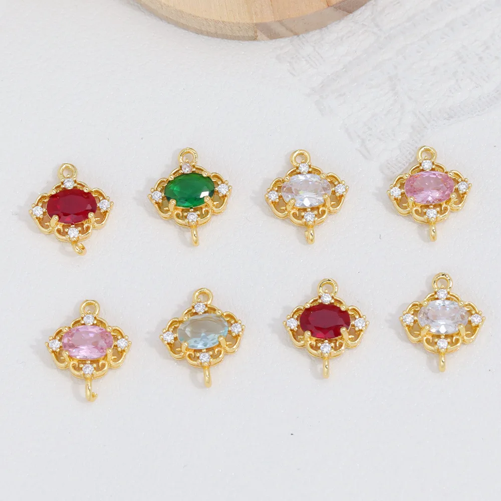 

20pcs/ Bag New copper gold-plated double ring connector DIY fashion bracelet earrings accessories