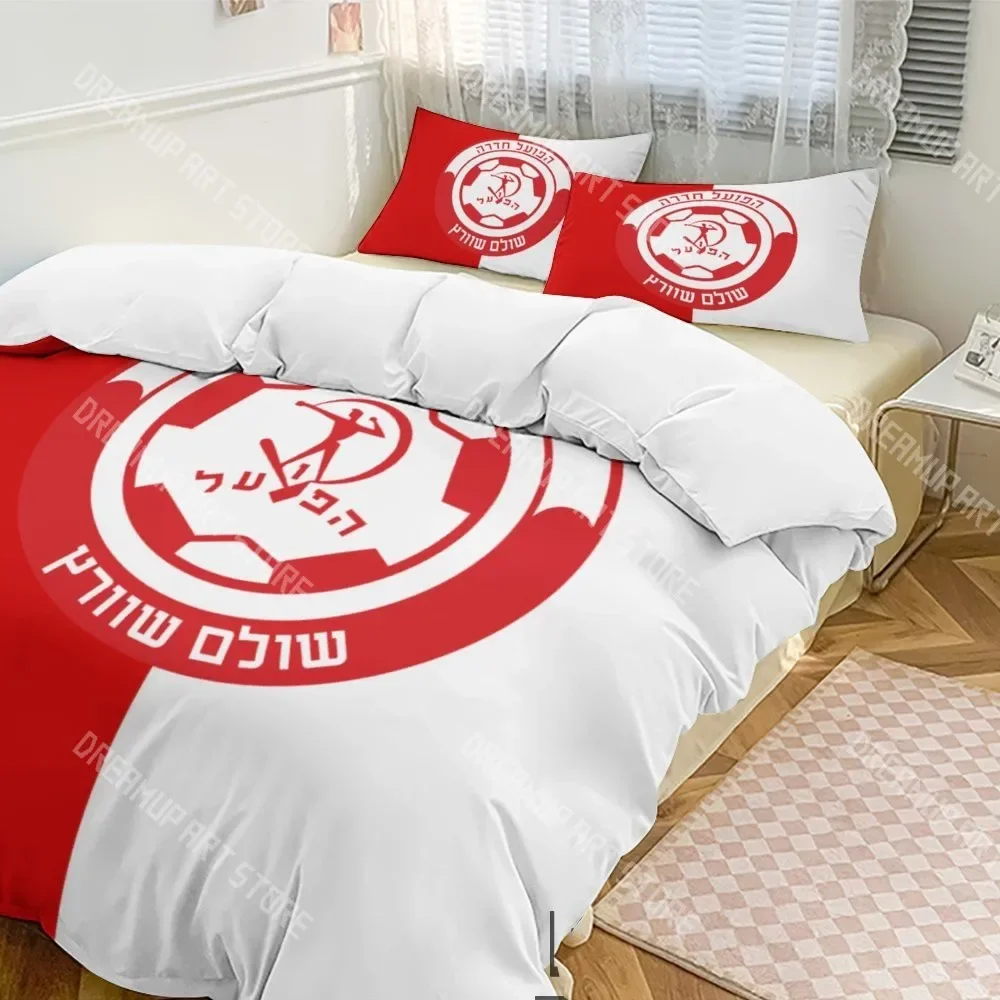 

Комплект постельного белья Hapoel Hadera с 3D принтом Twin Queen King, полноразмерный пододеяльник, наволочка, кровать для мальчиков и девочек, домашний текстиль для взрослых