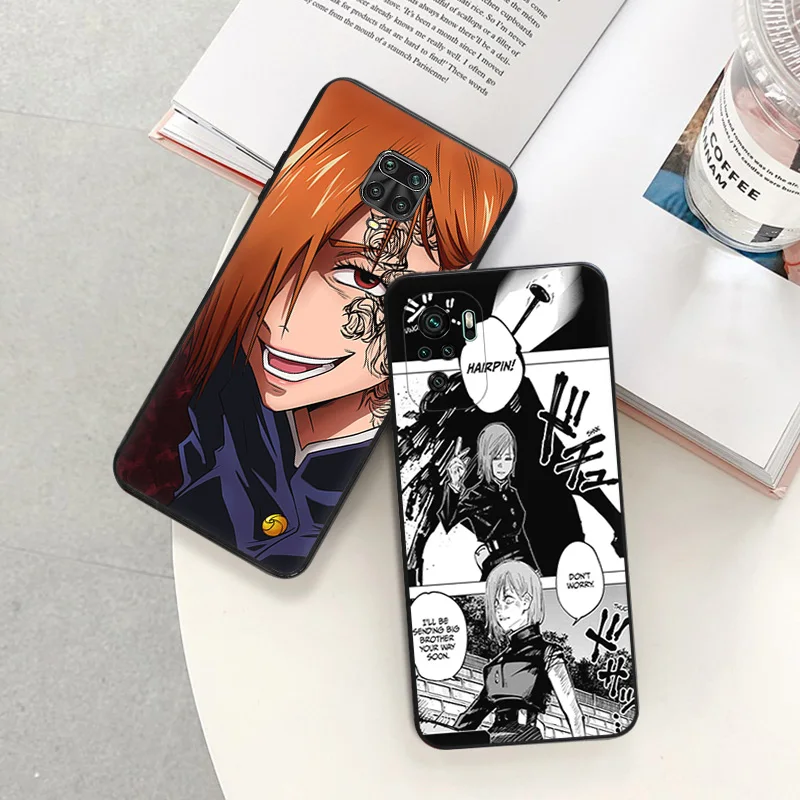 Matte Phone Cases For Redmi 9 9A 9C 9T K40 K60 A3 A2 A1 Plus Note 9s 8T 7 8 Pro Kugisaki Nobara Jujutsu Kaisen Black Soft Cover