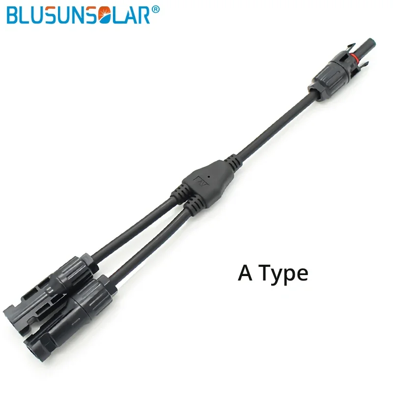 2 To 1 Hot Selling PV T Y Branch Connector With 4mm2 Solar Cable For Solar Pv System Solar