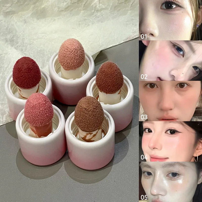 HERORANGE Fard liquido monocromatico, trucco duraturo, rouge liquido che è incline per causare le macchie del trucco, Crea un look naturale