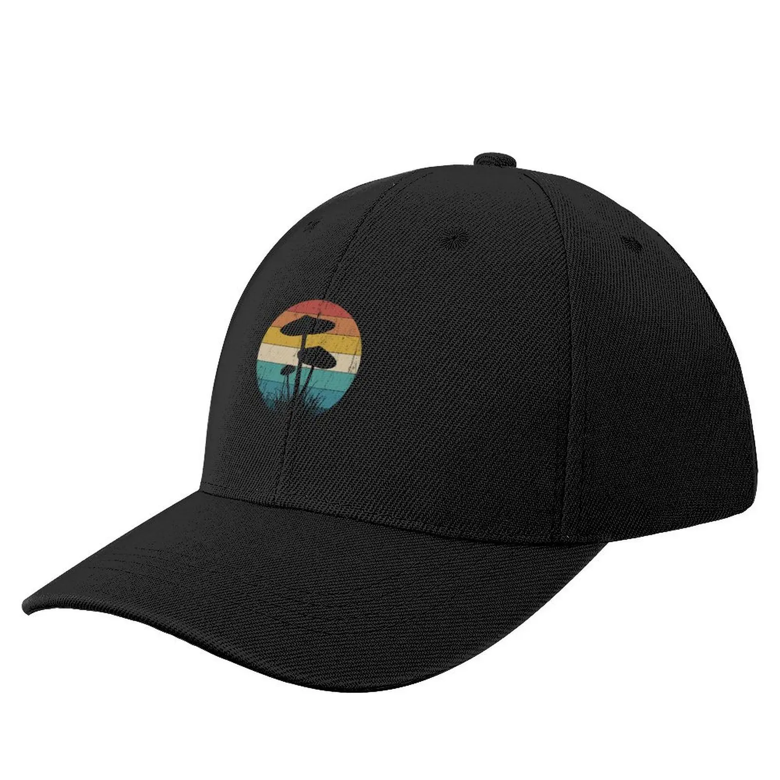 

Retro Psychedelic Mushroom Shrooms Forager Magic Mycology Classic T-Shirt Baseball Cap Visor Golf Cap Hats For Men Women's