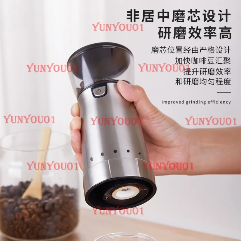 Elektryczny młynek do kawy z zewnętrznym regulacją, młynek domowy, w pełni automatyczny