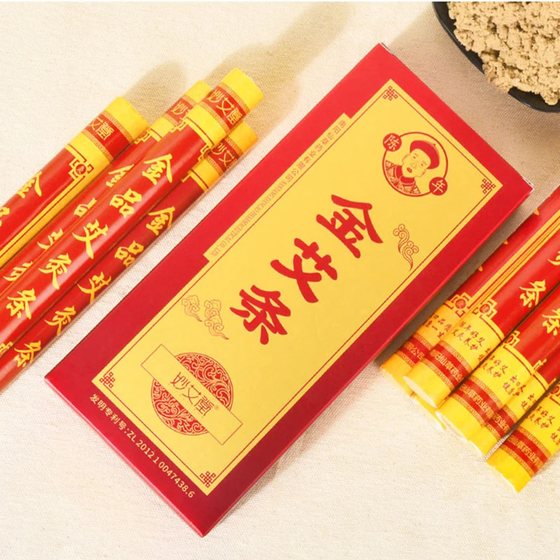 10Pcs/Box Aged Pure 50:1 Moxa Sticks Acupuncture Therapy Warm Body Massage Pain Relief Wormwood Moxibustion Roll