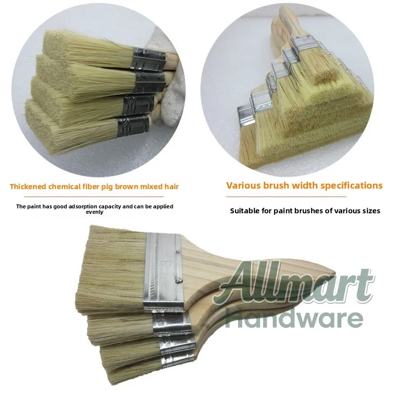 Distribution of household portable paint brushes, dust removal tools, 3-inch, hunting bristle brushes, and board brushes