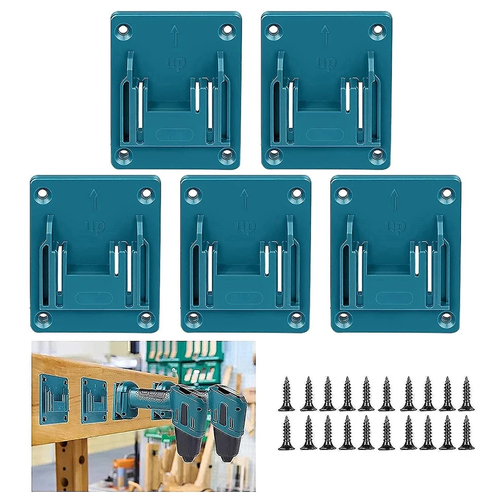 1-5PCS Wall Mount Electric Tool Holder for Bosch&Makita 18V Wall Power Mount Storage Battery Bracket Fixing Newest