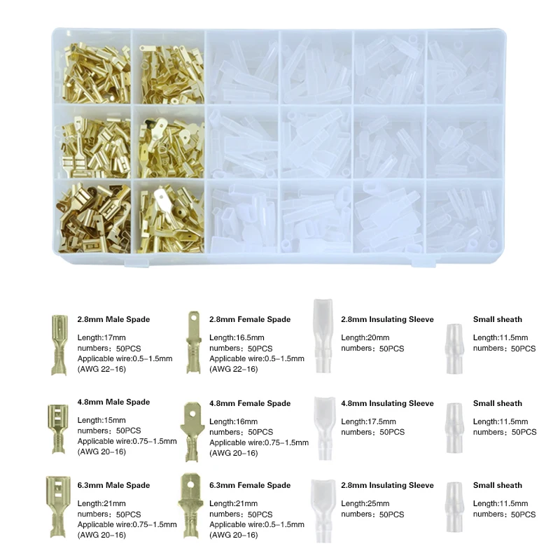 SN-58B Professionelles Crimpzangen-Set für Federklingenklemmen, Kfz-Kabelbaum-Crimpzange, 0,25–1,5 mm2, AWG 22–14 – Detail 7