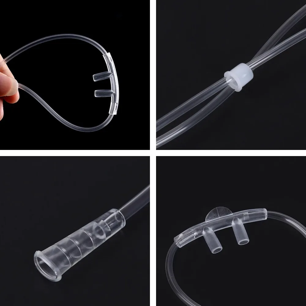 1Pc tubo di ossigeno in plastica Cannula nasale monouso tubo di ossigeno imballaggio indipendente macchina per cure mediche accessori per la respirazione