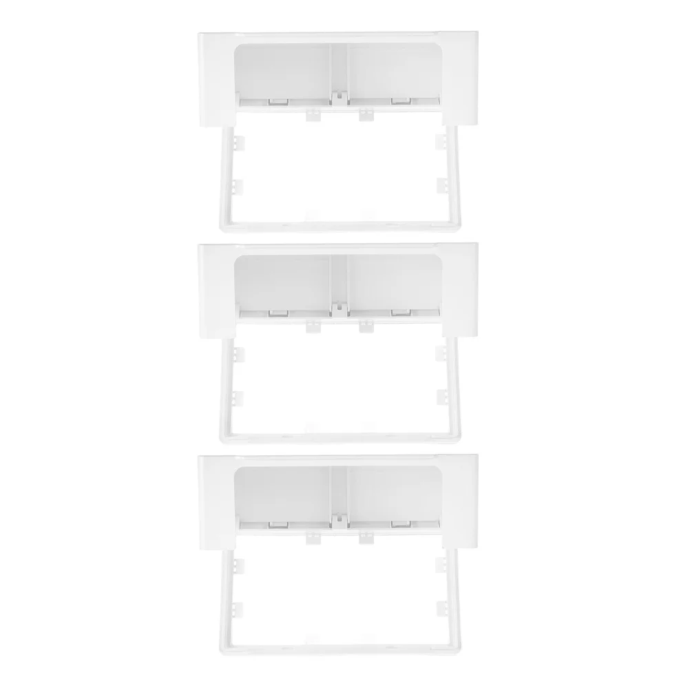 

3Pcs Double 86 Type Waterproof Outlet Cover Thickened Adhesive Mount Socket Box for Bathroom Sockets Protection Splash Guard