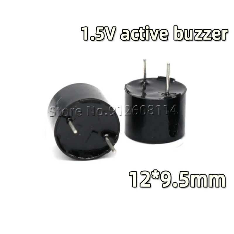 10PCS 1.5V Active Buzzer 12 * 9.5MM TMB12A01 HNT-1201 Voltage 1.5V Multimeter Low Voltage Continuous Sound 12095 Electromagnetic