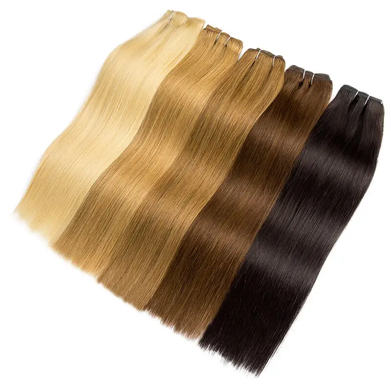 Clip In Hair Extensions Human Hair 8Pcs/set Clip Ins Straight Hair Full Head For Women 100% Remy Human Hair 12