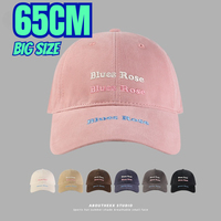 New Big Head Circumference 65cm Embroidery Baseball Cap Fashion Unisex Four Seasons Outdoors Adjustable Snapback Sunshade Hat