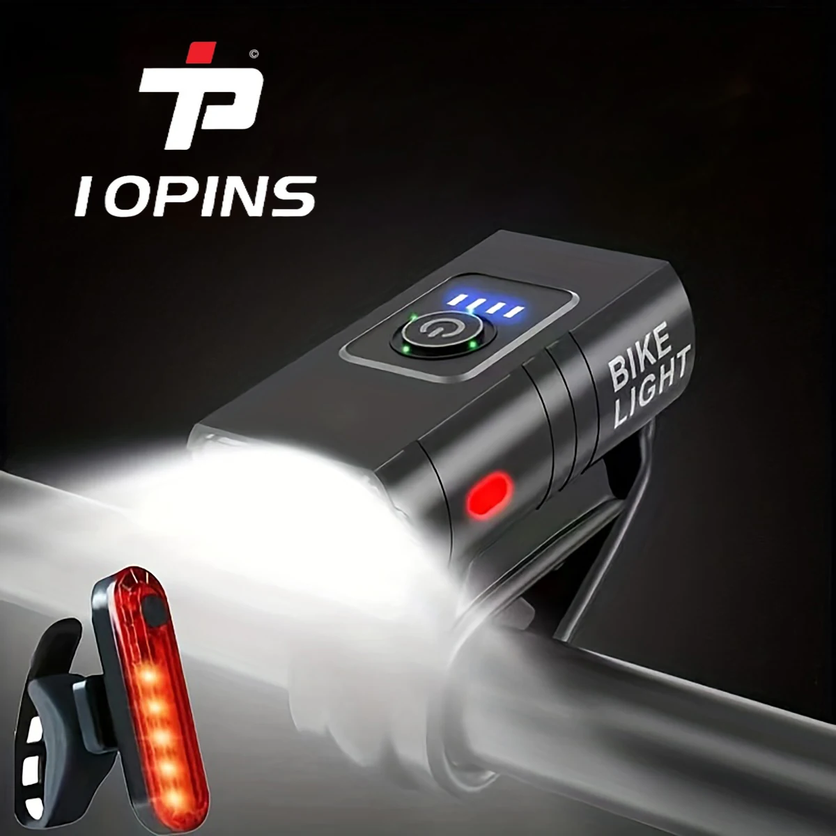 Bicycle Light, High Lumen Super Bright Bike Lights, Safety Bike Front and Rear Lights, Suitable for Road, Mountain, and Night Riding