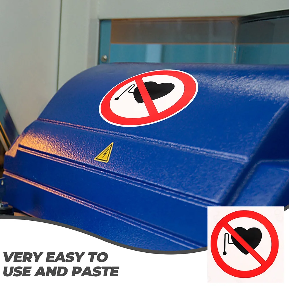 

5 шт., наклейки без предупреждения, предупреждающие знаки безопасности, этикетки, самоклеящиеся виниловые наклейки для использования в больнице, сильная вязкость