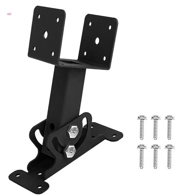 Roof Mount Brackets for Pergola Gazebo, Heavy Duty Metal Beam Risers Adjustable