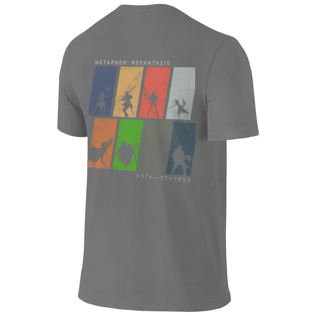 Metaphor ReFantazio Characters American Retro Reversible T-shirt Artistic Boy Reinforced Collar Shirt
