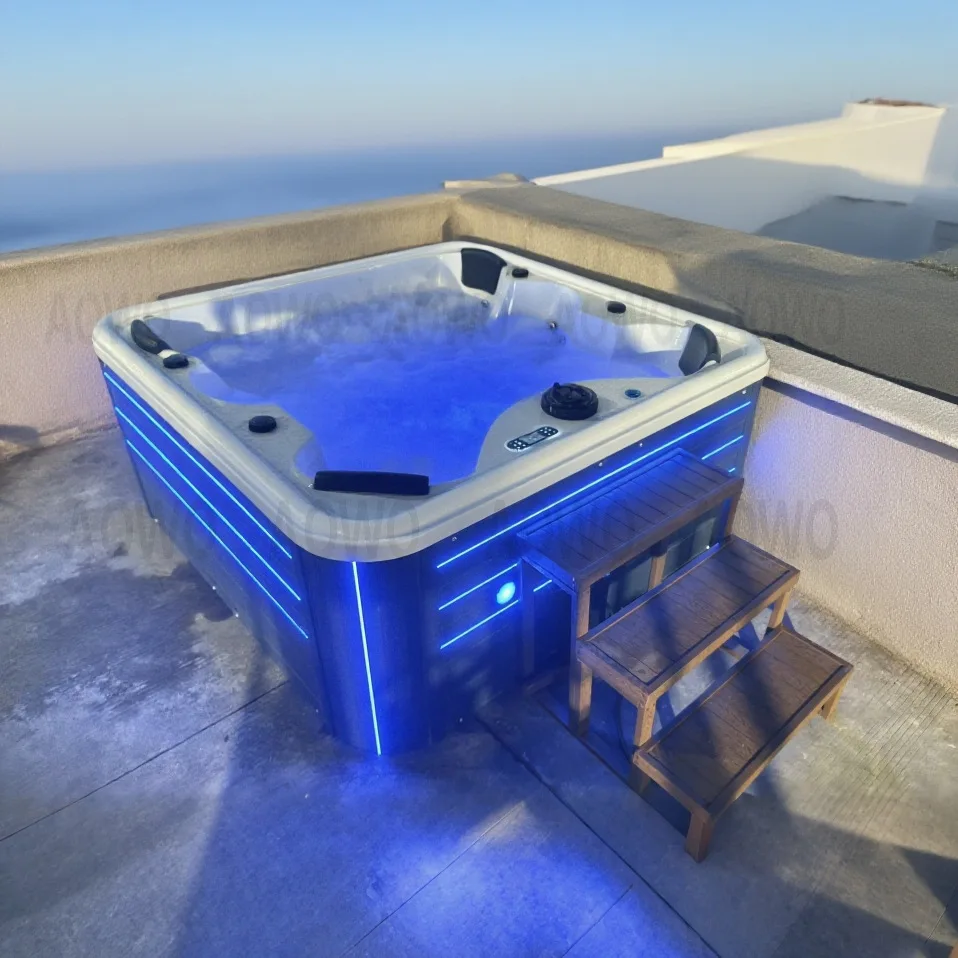 Hotel Clubhouse Outdoor Jacuzzi Piscina grande Spa6 Personas Piscina de burbujas Piscina acrílica Jacuzzi con certificación SAA