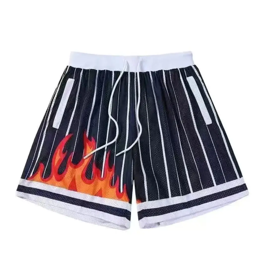 New Summer Cartoon anime fashion and leisure style Short Classic Printed Gym Shorts Men\'s Gym Basketball Sports Beach Shorts