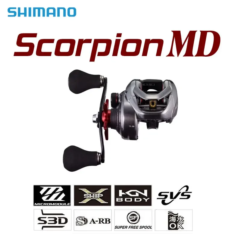 21 SCORPION MD Wheel 300XG 301XG 300LHXG 301LHXG 7.9:1 High Speed Gear Ratio Baitcast Fishing Reel 8kg Max Drag