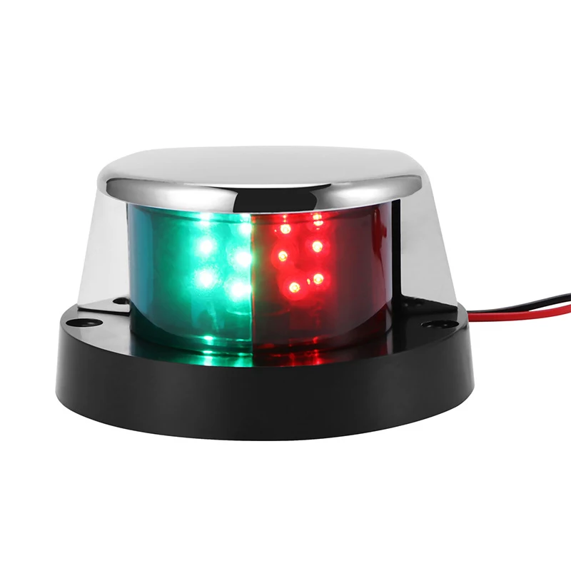 

Waterproof Marine LED Bow Navigation Light Bi Color Red Green Lamp 12V for Touring Car Pontoon Fishing Speed Boat