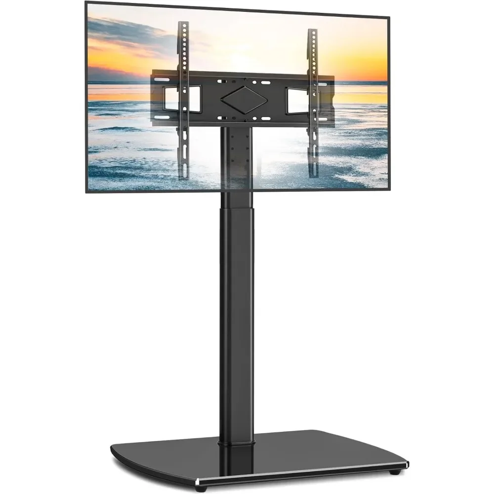 

Universal Floor TV Stand Base for Most 26 to 65 Inch TVs with ±30° Swivel Mount, Height Adjustable 65 inch TV Stand