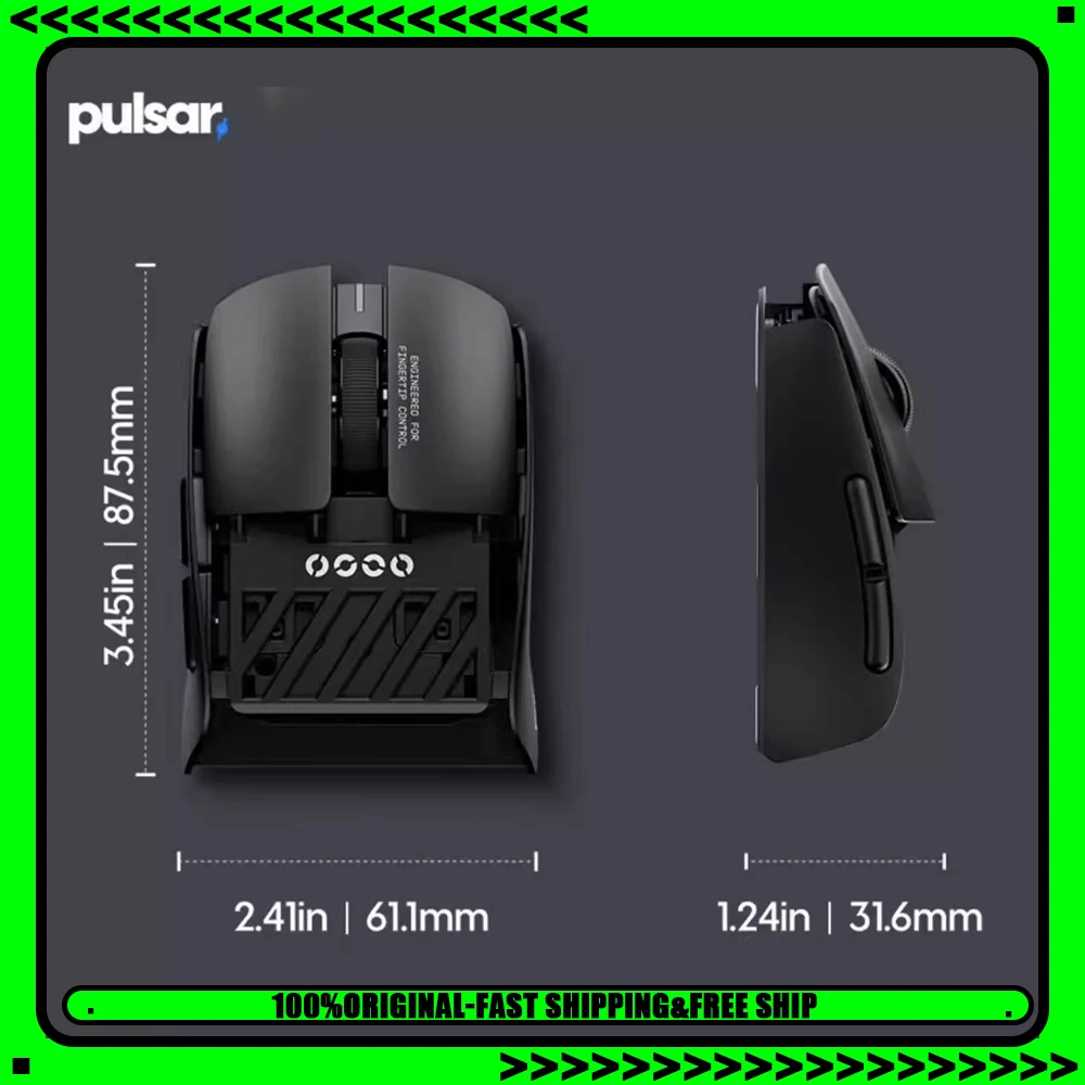 

Мышь Pulsar X2F, двухрежимная беспроводная мышь, датчик XS-1, 8000 Гц, частота заката, 38 грамм, легкие игровые мыши, аксессуары для ПК для геймеров