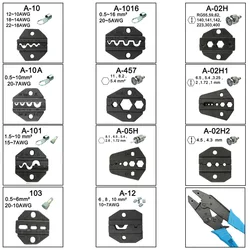 A10A A103 A10 A101 A1016 A457 A05H A02H A02H1 Die Sets for HS HS FSE AM-10 EM-6B2 CRIMPING PILER Crimping machine modules jaws