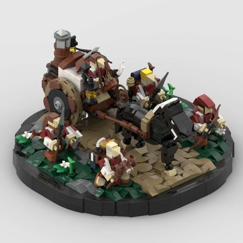 1123ピース MOC 軍事ショーへの途中 城の組み立てブロック ティーンエイジャー向け 建設 宇宙想像力アップ クリスマスおもちゃ ギフト
