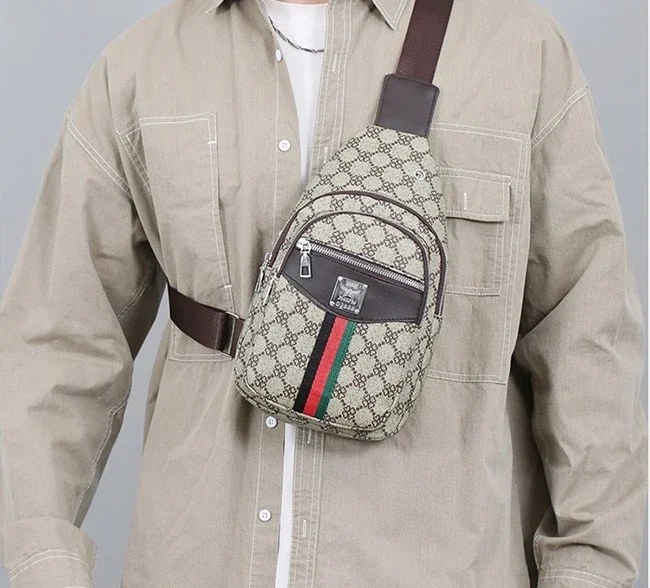 Universelle Multifunktionale Umhängetasche für Herren/Damen, Schulter-Crossover-Brusttasche, lässige Handtasche mit Kopfhörerfach – Detail 15