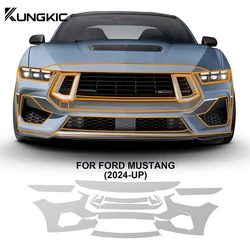 For Ford Mustang GT 2024 2025 Car Paint Protection Film Pre Cut TPU PPF Clear Film Body Sticker Bra Kit Styling Decor