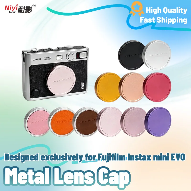 Metal Lens Cap for Fujifilm Instax Mini EVO, Aluminum Alloy Lens Protector Lens Cover with Soft Lining, Multiple Color Options