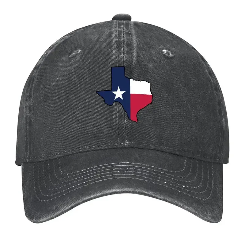 Texas State Outline with Flag Baseball Cap Cute Summer Hat Luxury Woman Cap Cosplay Baseball Men Women's