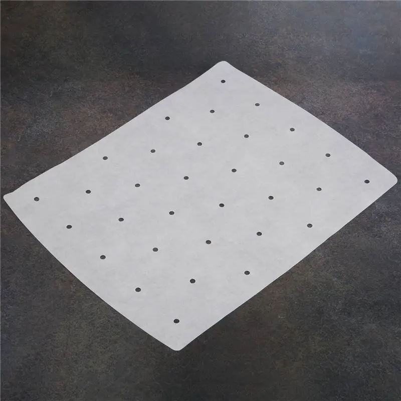 A39T-100 Pcs Air Fryer Parchment Liner,Perforated Square Air Fryer Liner For Ninja Foodi Grill 5 In 1 AG301 Dual Air Fryer