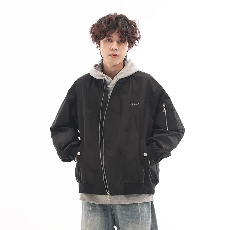 

Baseball Jacket Men Women Streetwear Fashion Loose Casual Bomber Jacket Campus Couple Spring Autumn Coat Cityboy Outerwear