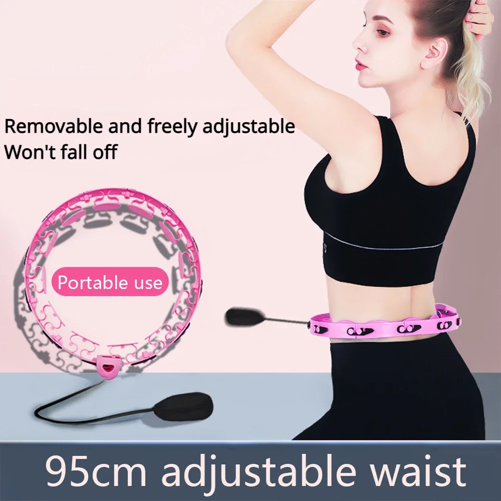 Sports Hoop Waist Trainer Exercise At Home Slimming Belly Portable Fitness Equipment Body Building Entertainment Fitness