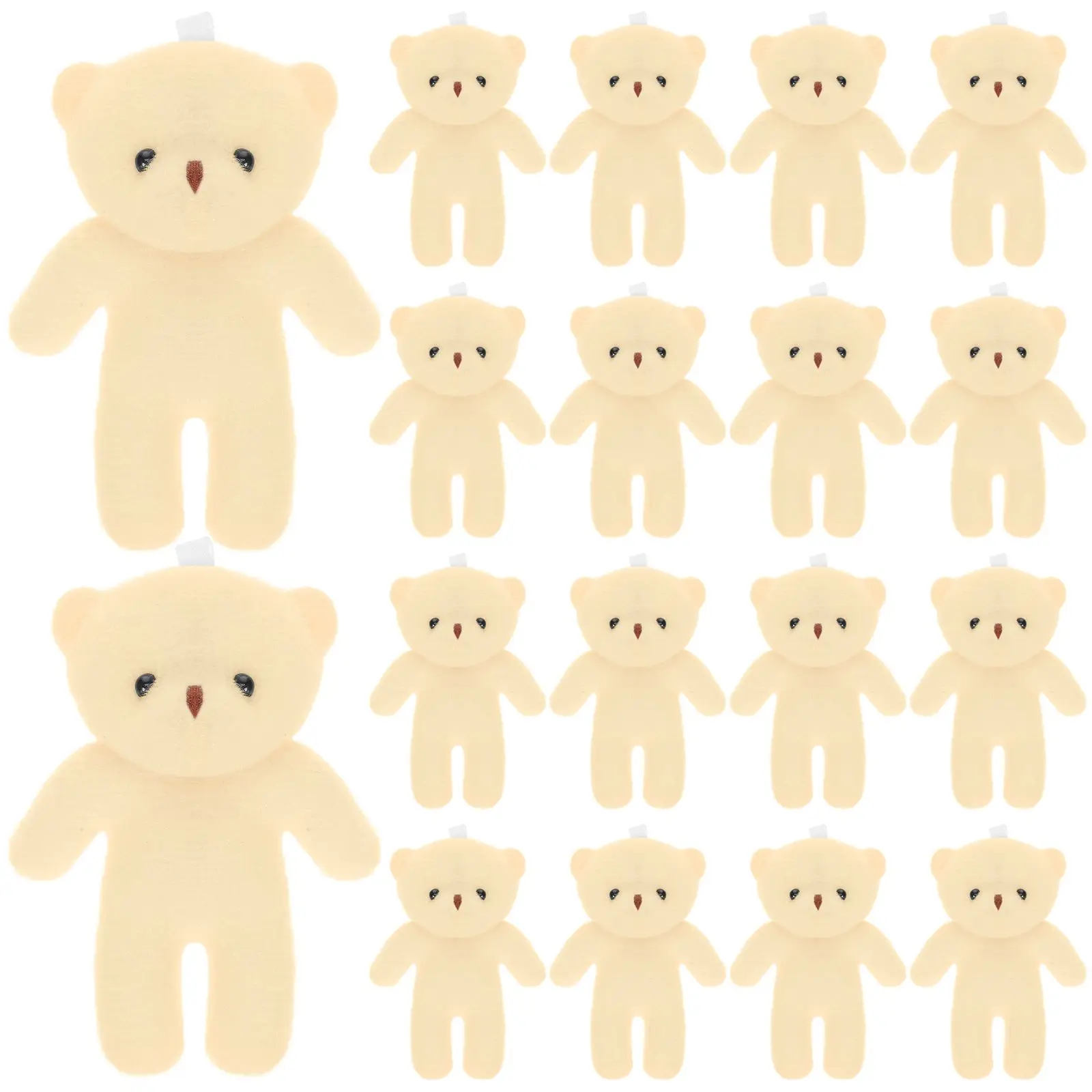 

18 Pcs Bear Mini Baby Toys Small Stuffed Animals Bulk Cloth Wear-resistant Figurines