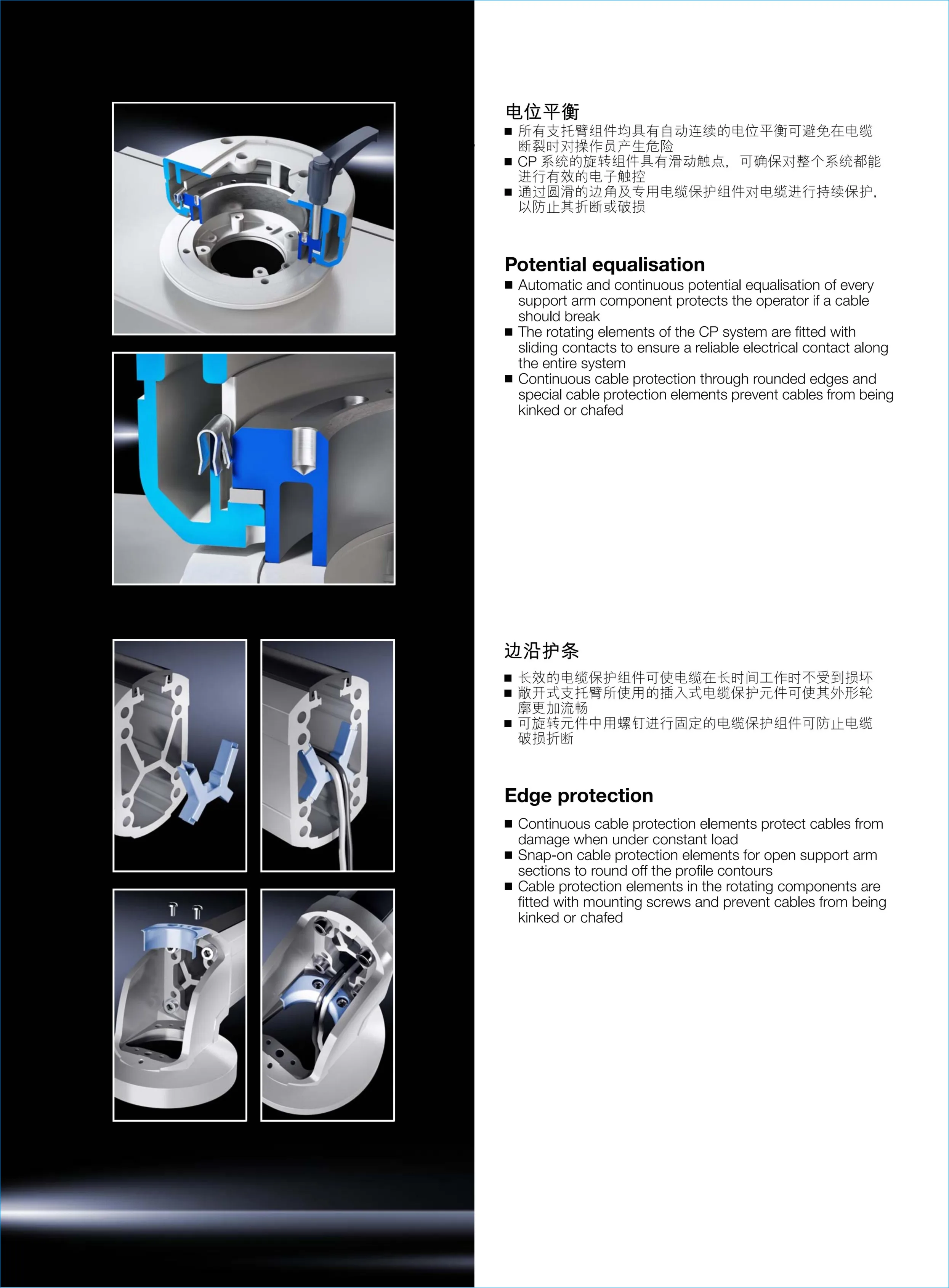 Compact HMI Support Arm System, Light Duty Aluminum Control Box Bracket for Small CNC Machine, JDF 5065 Adjustable Monitor Mount
