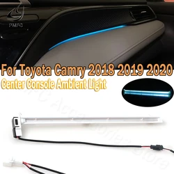 PMFC Car Interior LED Center Console Ambient Lights Decorative Lights Atmosphere Light Lamp For Toyota Camry 2018 2019 2020 2021