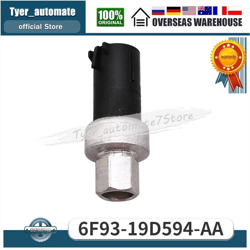 For Ford Edge F-150 Focus Mustang Lincoln MKS Mazda 6 Mercury Grand Marquis Mariner A/C Pressure Switch Sensor 6F93-19D594-AA