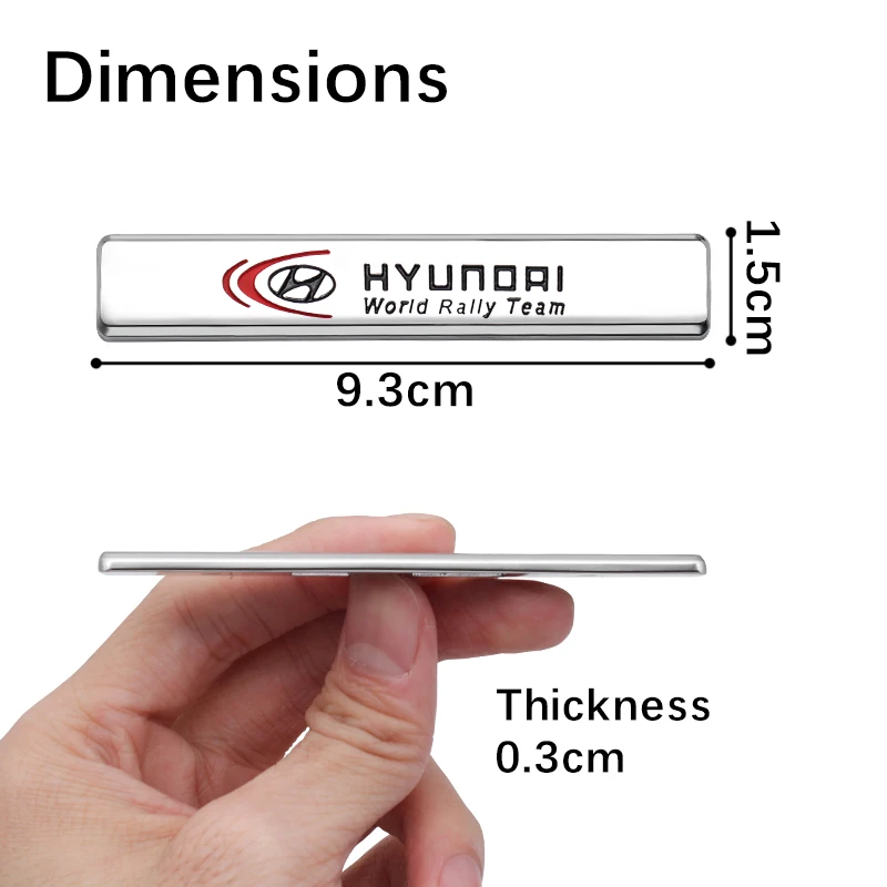 ثلاثية الأبعاد سيارة معدنية ملصق شعار شارة بواسطة ملصق مائي لشركة هيونداي إلنترا IX35 كريتا توكسون I20 أكسنت I30 لونيك كونا سانتا في السيارات التصميم #2