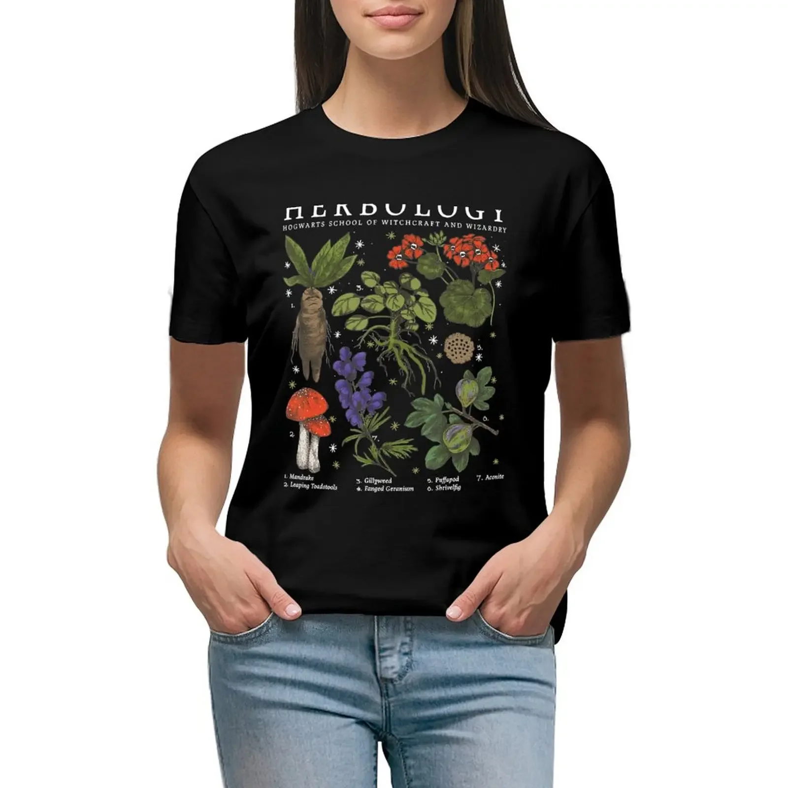 Herbology Plants T-Shirt Aesthetic clothing tees shirts graphic tees Short sleeve tee Woman clothing