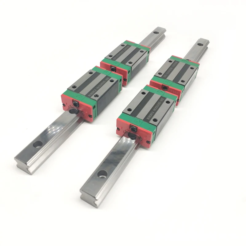 

25mm Type 2pcs HGR25 Linear Guide Rail L1000mm rail + 4pcs carriage Block HGH25CA blocks for cnc router