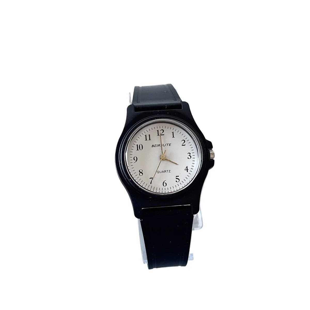 

Mute civil servant exam watch for men and women, trendy simple small black pointer watch