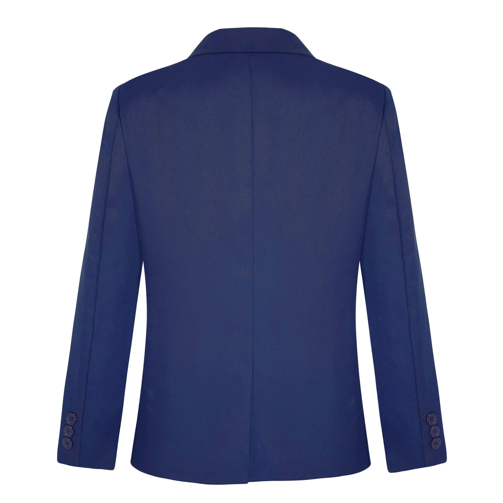 Girls Boys Gentleman Blazer Suit Notch Lapel 2-Button Decor Pockets Shoulder Pads Jacket Coat Outerwear for Weddings Banquets